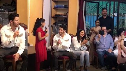 Priyanka Chopra's Fiance Nick Jonas sings for orphanage girls; Watch Video |FilmiBeat