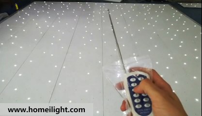 白色星空地板  white panel with white lights led starlit dance floor