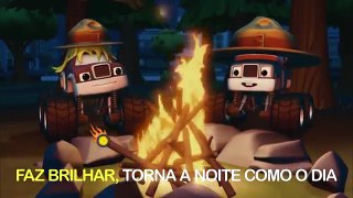 Blaze Música da Luz | Vídeo de Karaokê (Português) | Blaze and the Monster Machines | Nick