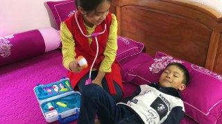 Hello Kitty Playing Doctor Set Toy | My Kids playing in House
