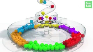 Color Ball on 3D Tunnel Slide Tower for Kids EvanKids