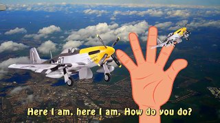 Finger Family Plane Warplane Nursery Rhyme Song for Childrens Babies and Toddlers | kids