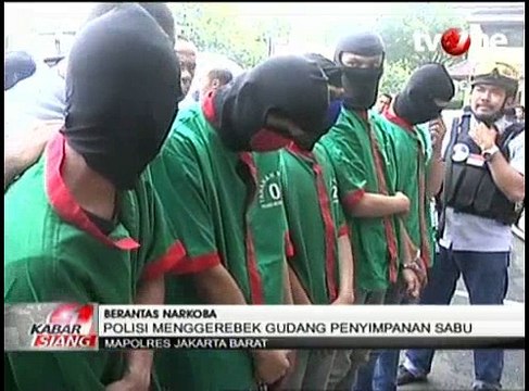 Gudang Sabu Digerebek, 1 dari 6 Tersangka Masih Pelajar