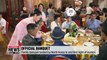 Reunion participants have dinner with their long-lost relatives for first time in over six decades