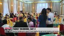 War-torn families of two Koreas spend private time together