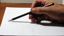 Drawing a T Rex Anamorphic Optical Illusion 3D Trick Art
