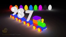 Learn to Count Numbers 1 to 20 with 3D Train Glowing Eggs 123 Surprise for Toddlers For Ch