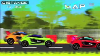 Sports car | Car Race | cartoon car