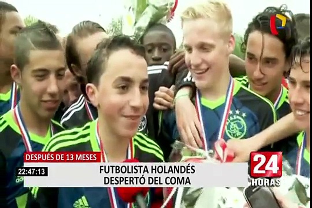 Jugador holandés despertó tras estar 13 meses en estado de coma