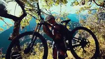 Mountain Bike Extreme Downhill into Nature