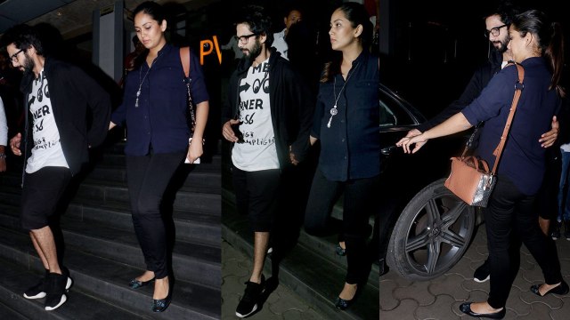 Shahid Kapoor & Mira Rajput spotted at movie Date; Watch Video | FilmiBeat