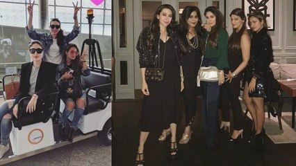 Скачать видео: Kareena Kapoor, Karishma Kapoor & Amrita Arora having fun in Dubai; Watch Here | FilmiBeat