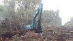 Miri fire department using excavators to snuff out peat fires
