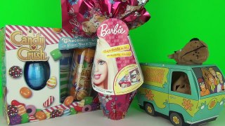 Easter Eggs Barbie Surpise, Candy Crush & Scooby Doo Toy Review Unboxing