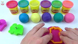 Learning Colors Play Doh Balls Ice Cream Animals Elephant Molds Fun and Creative for Kids