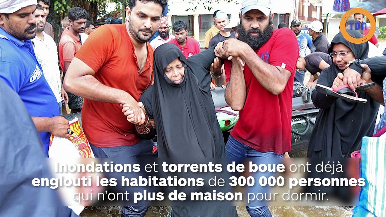 Une maison emportée par une coulée de boue