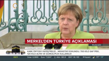 Merkel'den Türkiye açıklaması