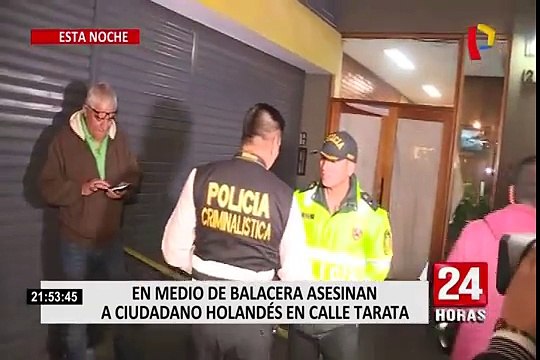 Miraflores: asesinan de varios disparos a ciudadano holandés