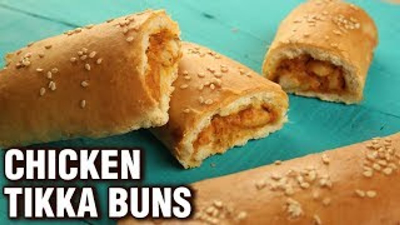 Chicken Tikka Buns Recipe | How To Make Chicken Buns At Home | Chicken Recipes | Neha