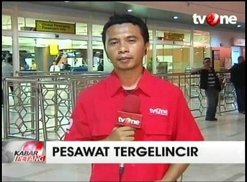 Pesawat Garuda Indonesia GA618 Tergelincir di Bandara Sultan Hasanuddin