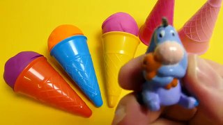 Play Doh Surprise Egg Ice Cone Minions, Pink Pig, Filly Witchy, SpongeBob Toys