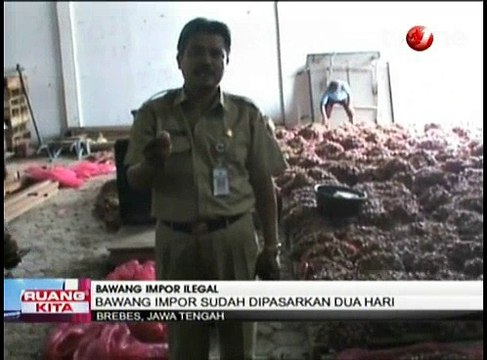 Disperindag Gerebek Gudang Penyimpanan Bawang Impor Ilegal