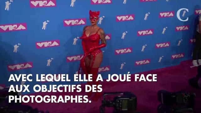 PHOTOS. La tenue sexy et diabolique d'Amber Rose aux MTV Video Music Awards 2018