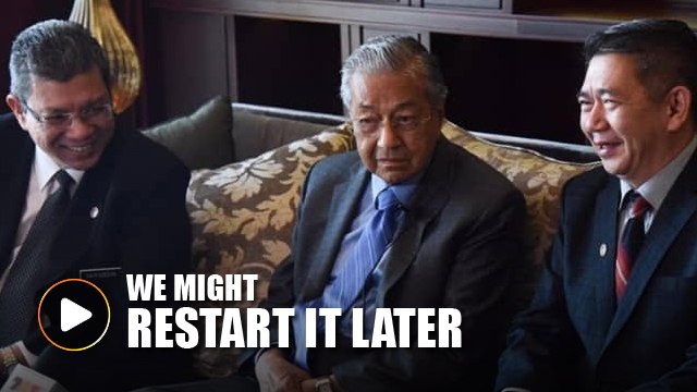 Dr Mahathir: We don't need ECRL now