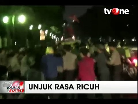 Aksi Unjuk Rasa Peringati Hari Kelahiran Pancasila Berujung Ricuh