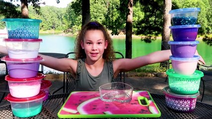 Huge Slime Collection Review! (Haschak Sisters)