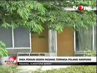 PSSI Disanksi, Pemain Semen Padang Pulang Kampung