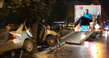 Ağaca Çarpan Otomobilin Sürücüsü Öldü; Aracın Motoru 50 Metre Uzağa Savruldu