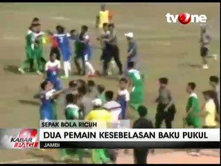 Baku Pukul Pemain Sepakbola di Laga Porprov Jambi
