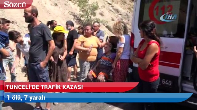 Tunceli’de trafik kazası: 1 ölü, 7 yaralı