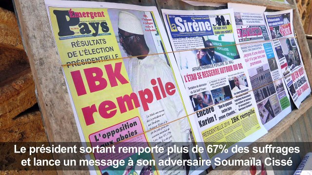 Keïta, réélu président du Mali, tend la main à l'opposition
