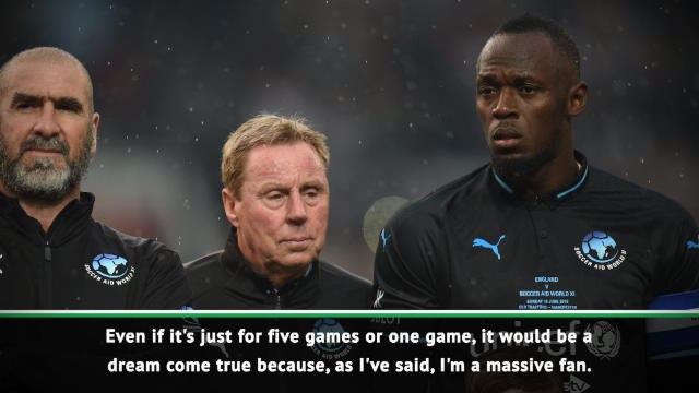 Bolt targets 'dream' move to Manchester United after Mariners trial