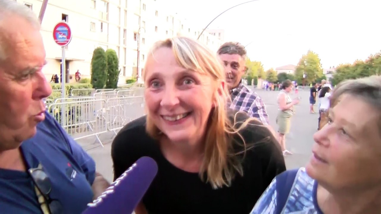 Les réactions du public avant et aprés concert de Larusso et tal à Marignane