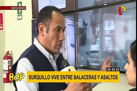 Inseguridad ciudadana: cámaras registran asaltos y balaceras en Surquillo