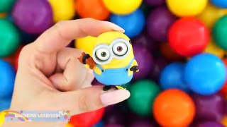 BALL PIT SHOW Learning Colors Surprise Toys Play Doh Minions Thomas RainbowLearning