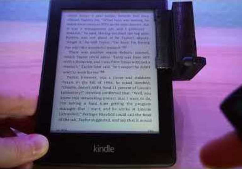 Genius Remote-Controlled Machine Turns Kindle Pages