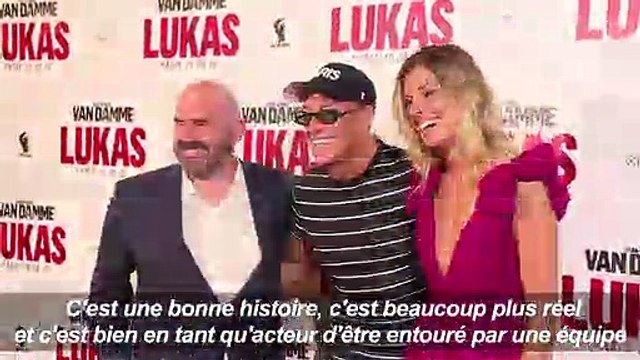 Jean-Claude Van Damme présente son dernier film Lukas à Paris