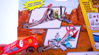 DISNEY PIXAR CARS STORY SET FRANK CHASES LIGHTNING MATER WRECK STANLEY LAUNCHER PLAYSET MA