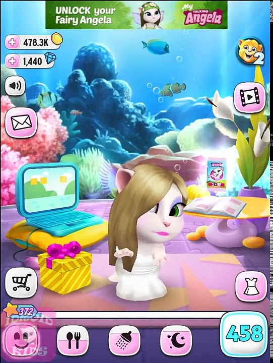 My Talking Angela Gameplay Level 458 Great Makeover #247 Best Games for Kids