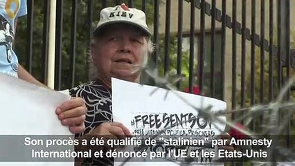 Kiev : manifestation pro-Sentsov devant l'ambassade de Russie