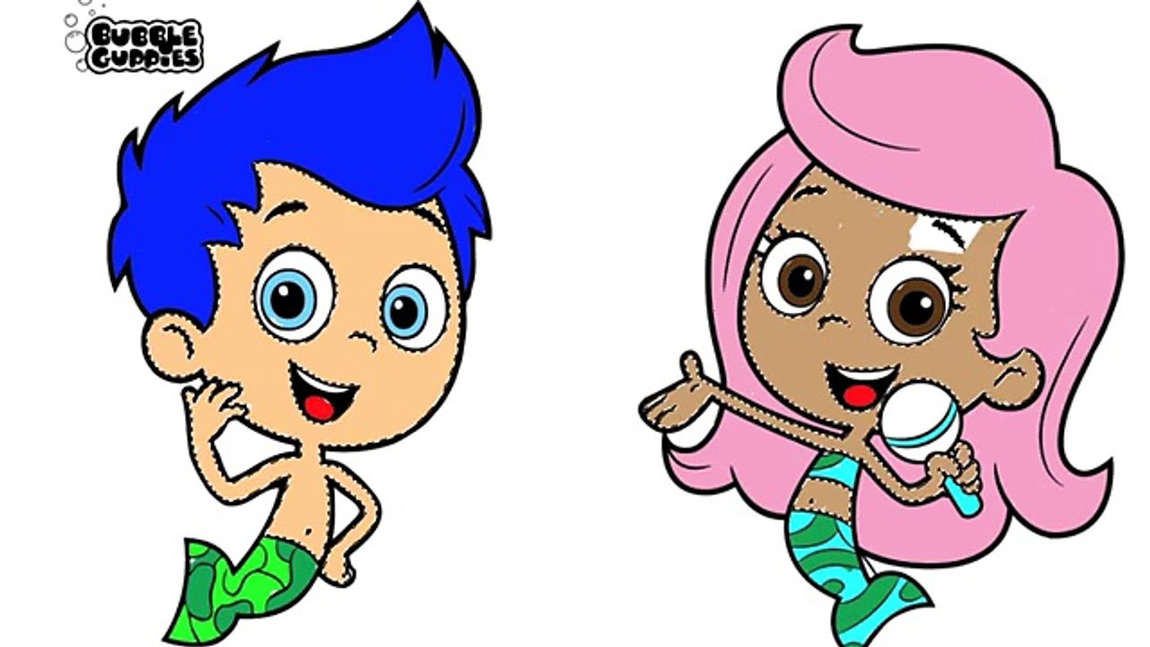 Bubble Guppies Coloring Book Gil, Molly, Deema, Goby Bubble Guppies Coloring Pages Full Ep