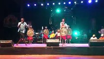 Maxwell 'Tajoe' Francis performing 'For King Calypso' in the first round of the Calypso finals at Victoria Park