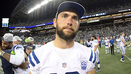 Crowd welcomes Luck back to Lucas Oil before first snap