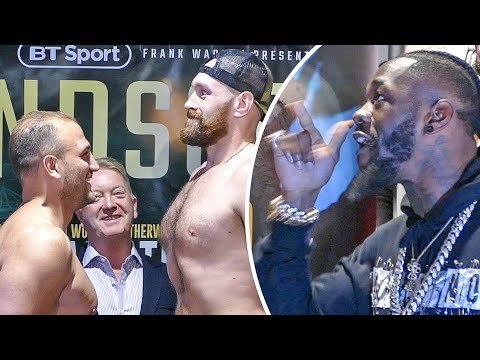 Deontay Wilder CRASHES Tyson Fury WEIGH IN!! Dad & Crowd GO CRAZY!!!