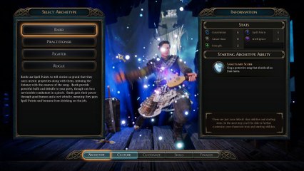 The Bard's Tale IV  - Focus sur la création de personnages