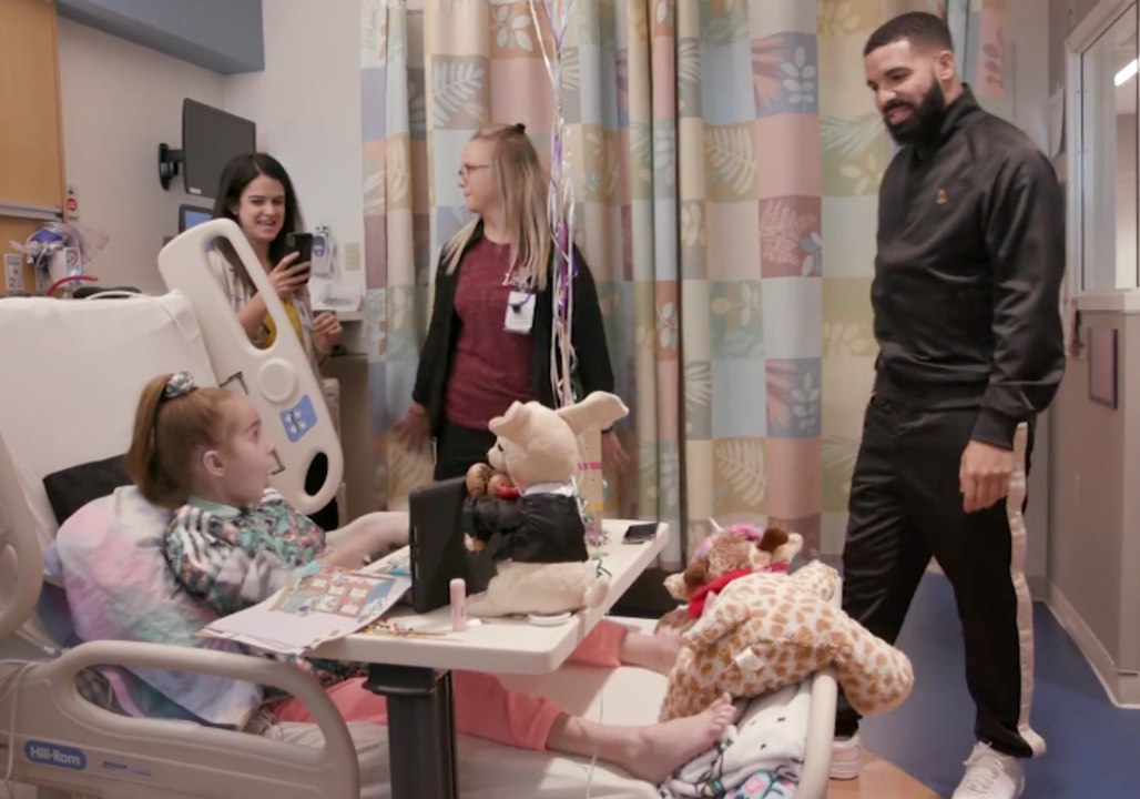 Drake Grants Birthday Wish for 11-Year-Old Heart Transplant Patient, Visits Her at Chicago Hospital